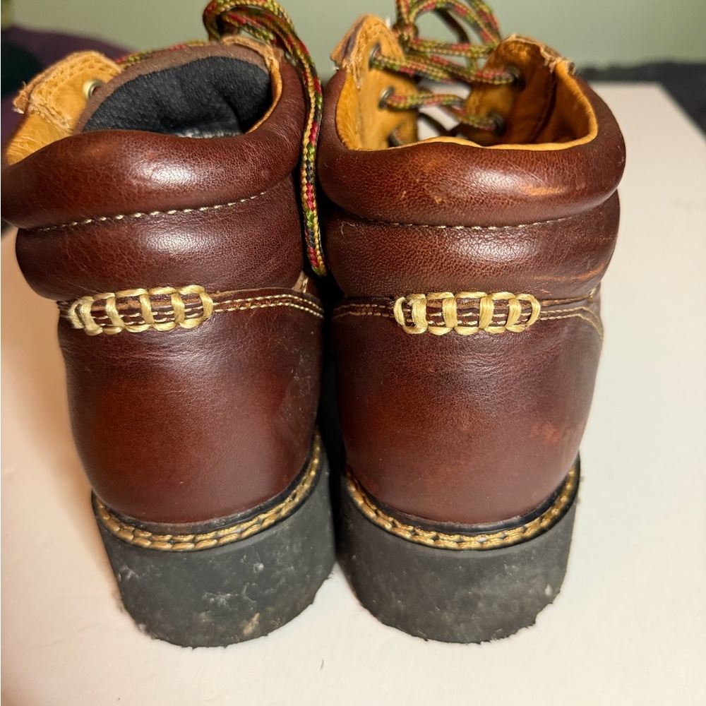 Ariat Women's Brown Leather Lace Up Boots Size 9 - Picture 4 of 7